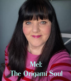 A photo of the origami artist Mel of The Origami Soul